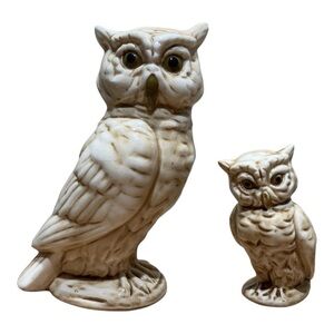 Vintage Norleans Ceramic Owl Pair